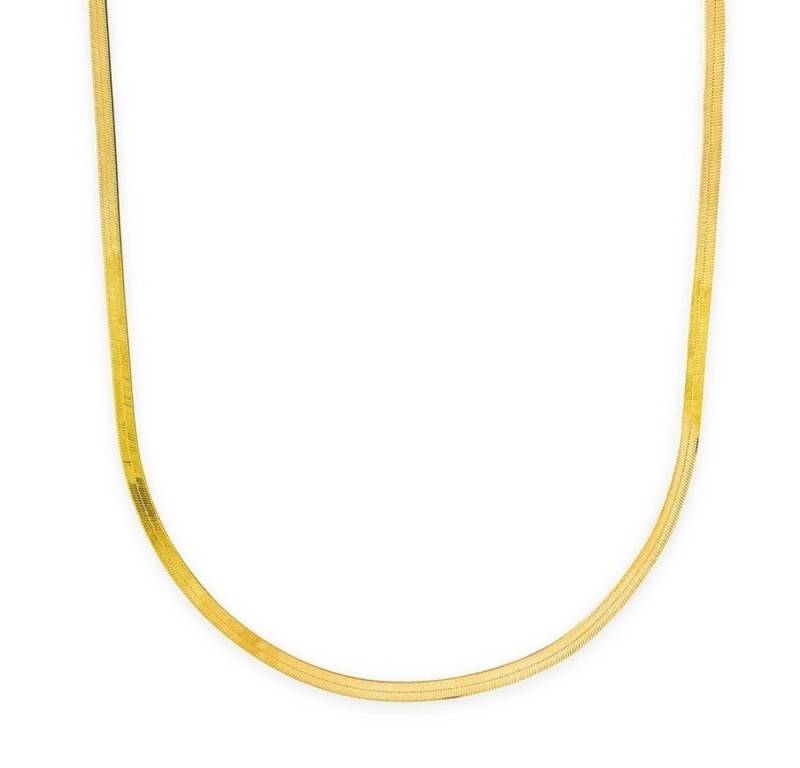 XENOX Kette ohne Anhänger Collier Fischgrätenkette Basic Silber Vergoldet 42 cm KHE030G von XENOX