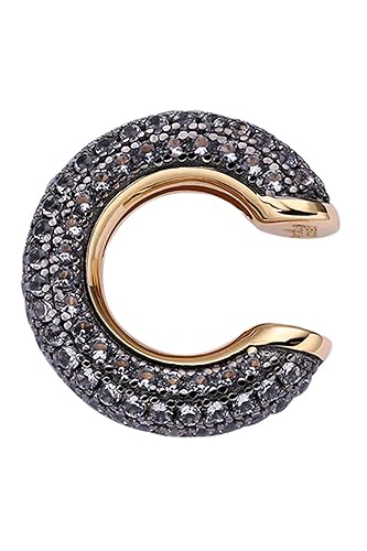 XENOX Ohrringe XS2042G Damen Ohrstecker Ear Cuff Silber 925 Gold schwarz von XENOX