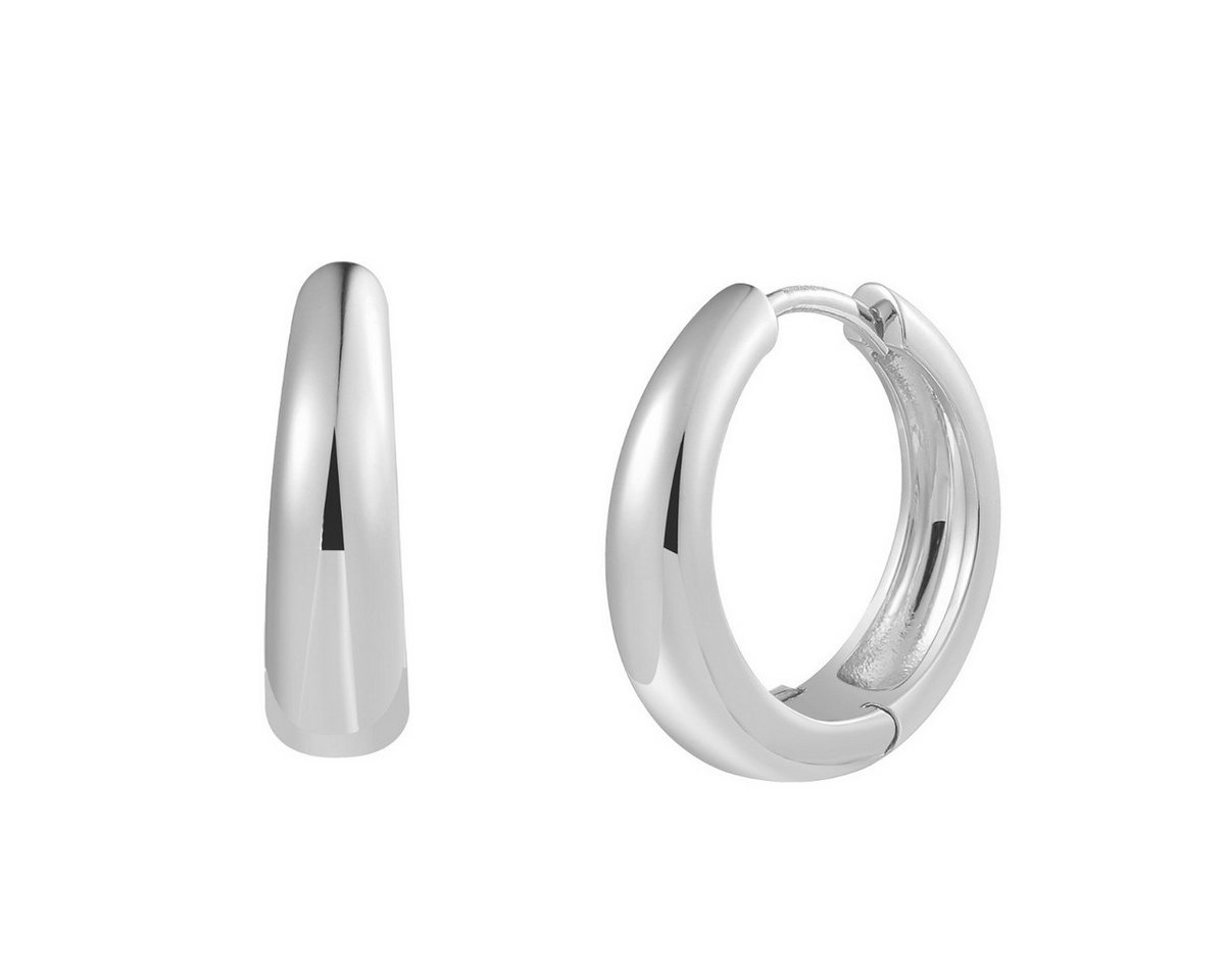 XENOX Paar Creolen Creolen Ohrringe Damen Dome Large Sterlingsilber XS10372 XENOX Paar Creolen Creolen Ohrringe Damen Dome Large Sterlingsilber XS10372 von XENOX