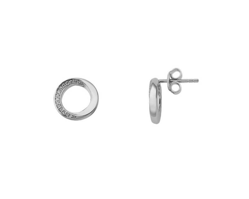 XENOX Paar Ohrstecker Ohrstecker Damen Classic Circle Zirkonia Sterlingsilber XS2126 von XENOX