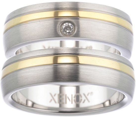 XENOX Partnerring Geschenk "LIEBE" Xenox & Friends, X1681, X1682, wahlweise mit oder ohne Zirkonia von XENOX