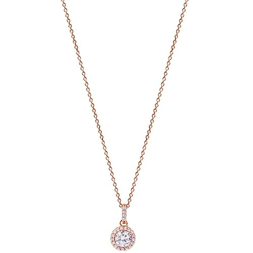 XENOX XS7362R Damen Collier Silver Circle rosé Sterling-Silber 925 Rose weiß Zirkonia 45 cm von Xenox