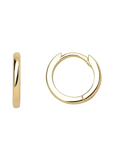 Xenox Damen 925 Sterling Silber Creolen 13 mm in goldfarben - CREOLEN - XS8660G von XENOX