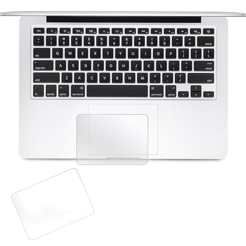 XENQITO 2 Stück Trackpad-Schutzfolie für 2022 MacBook Air da 13,6"(A2681, Chip M2)/2024 MacBook Air 13,6 Zoll(A3113, M3-Chip), Apple Trackpad Schutzfolie Transparente, Kratzfest, Staubdicht von XENQITO