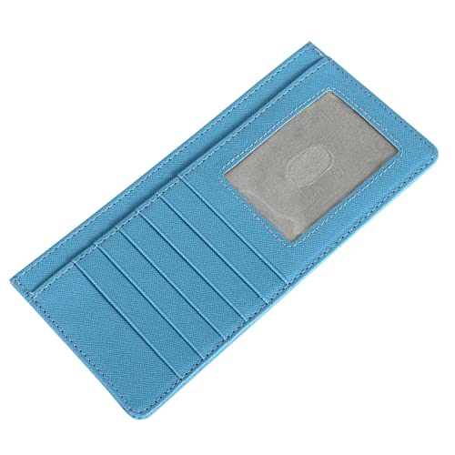 XEYOU Damen Slim RFID Blocking Kreditkartenetui Halter Brieftasche, Hell, blau, 5 Cards, Modern von XEYOU