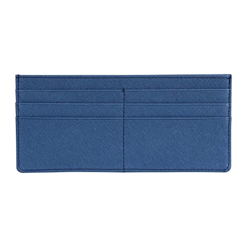 XEYOU Damen Slim RFID Blocking Kreditkartenetui Halter Brieftasche, Tiefes Blau, 6 Cards, Modern von XEYOU