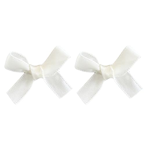 2 x Haarschleifen-Clips, kleine Schleife, Haarspangen, Haarspangen, Haarspangen, für Damen, Mädchen, Kinder, Band-Haarklammer, Vintage-Schleife, Haarspange, Haarspange für Damen von XEYYHAS