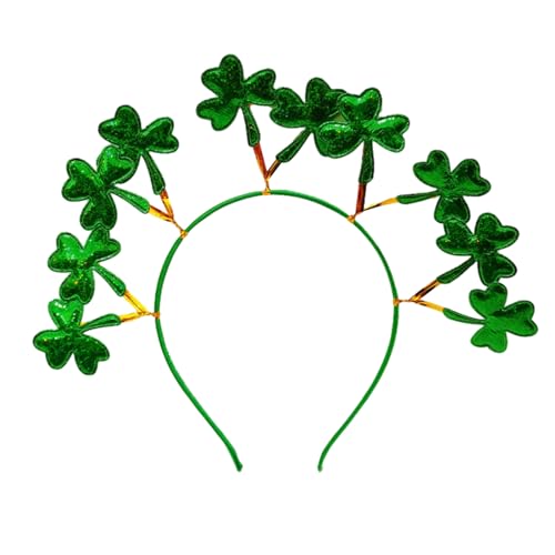 Patricks Day Stirnband für Erwachsene, glänzendes Glitzer-Puder, irische Pailletten, Party, Festival, Haarreif für Teenager, Kopfschmuck, Patrick's Day Haarband von XEYYHAS