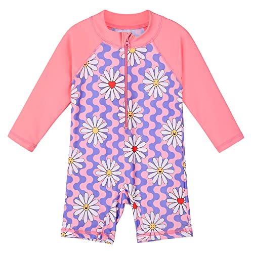 XFGIRLS Kinder Badeanzug Mädchen UPF50+ Badeanzug, Schnell Trocknend Niedliches Druckdesign, Badeanzug Mädchen 0 Monate Bis 6 Jahre Alt, Geeignet Für Pool/Strand von XFGIRLS