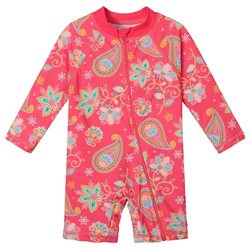 XFGIRLS Kinder Badeanzug Mädchen UPF50+ Badeanzug, Schnell Trocknend Niedliches Druckdesign, Badeanzug Mädchen 0 Monate Bis 6 Jahre Alt, Geeignet Für Pool/Strand von XFGIRLS