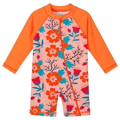 XFGIRLS Kinder Badeanzug Mädchen UPF50+ Badeanzug, Schnell Trocknend Niedliches Druckdesign, Badeanzug Mädchen 0 Monate Bis 6 Jahre Alt, Geeignet Für Pool/Strand von XFGIRLS