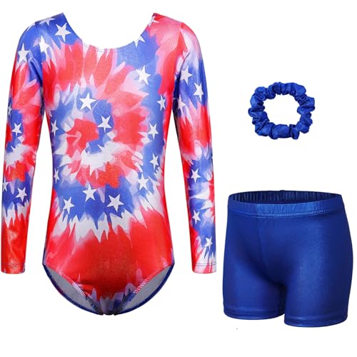 XFGIRLS Mädchen Süßer Druck Lange Ärmel Eng Tanz Kostüm Gymnastik Kostüm Ballett Kostüm 5-14 Jahre Alte Mädchen von XFGIRLS