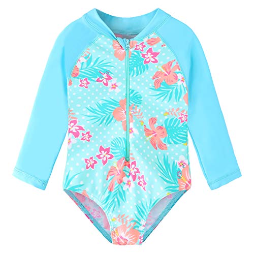 XFGIRLS Kinder Badeanzug Mädchen UPF50+ Badeanzug, Schnell Trocknend Niedliches Druckdesign, Badeanzug Mädchen 0 Monate Bis 6 Jahre Alt, Geeignet Für Pool/Strand von XFGIRLS