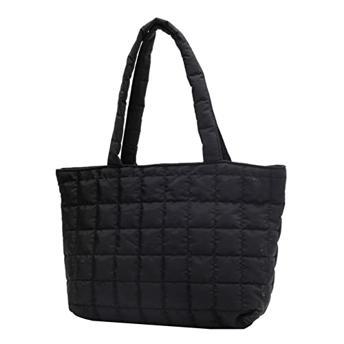 Gesteppte obere Grifftaschen Rhombus Muster Käufer Tasche Herbst Winter Damen Handtaschen Frauen solide für den täglichen Urlaub von XFLSDHGD