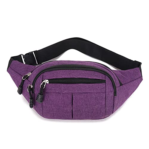 Männer- und Frauen -Taillenbeutel Casual Taillens Taschen Sport im Freien im Freien Klassiker Cross -Rucksack (schwarz) von XFLSDHGD