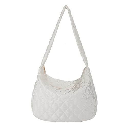 Mode Frauen Umhängetasche große Kapazität Einkaufstasche Rhombus Muster Tasche Handtaschen solide tragbare Achselhöhle für Dame von XFLSDHGD