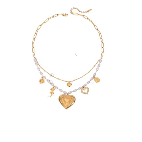 NEU 2026 UNISEX 18K GLOSSE PLATTER Zauber romantische Diamant -Liebesfoto -Fotokette Halskette Armband Ohrringe Frauen Edelstahl allergischer Gala Geschenkschmuck Modelpendy Trendy Accessoires von XFLSDHGD