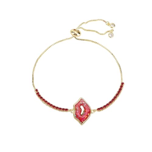 NEU 2026 UNISEX FEINLES STELL STELL VERSTEHMENTE MODELIPS Form Opal Zirkonia -Kettenarmband Personalisiert für Frau ihre Schmuck Freundschaftsgeschenke Trendy Accessoires kreativ für Frauen und von XFLSDHGD