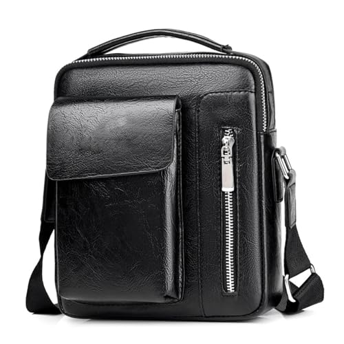Retro Herren 1 Umhängetasche Crossbody Herrenbag Business Casual Rucksack mit Herrenbeutel tragen von XFLSDHGD
