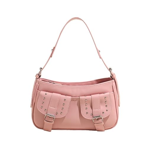 XFLSDHGD Crescent Umhängetasche PU Leder Hobo Trendy Crossbody Bag mit verstellbarem Riemen -Unterarm -Tasche für Frauen wo von XFLSDHGD