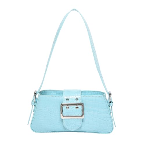 XFLSDHGD Frauen coole Mädchen Umhängetasche PU Ledergürtel Schnalle Textur vielseitige Achselhöhlen -Tasche Reise Putdatum Tasche von XFLSDHGD