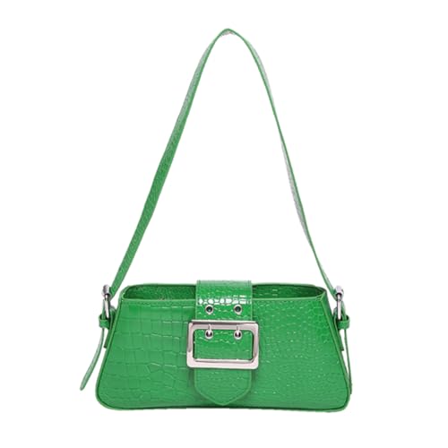 XFLSDHGD Frauen coole Mädchen Umhängetasche PU Ledergürtel Schnalle Textur vielseitige Achselhöhlen -Tasche Reise Putdatum Tasche von XFLSDHGD