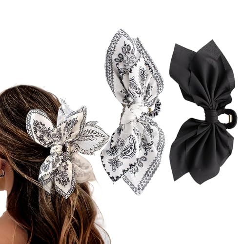 XFSRG 2 Stück Haarspangen Damen Haarklammer Groß Schleifen Haarspange Geeignet für Verschiedene Frisuren Friseur Zubehör von XFSRG
