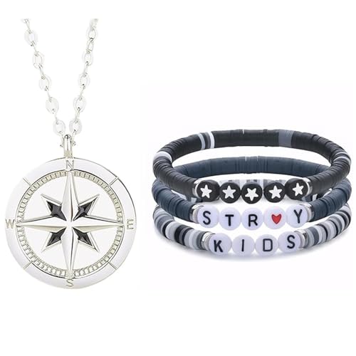 XFSRG 2 Stück Schmucksets Paar Modell Sechszackiger Stern Schmuck Zirkonia Halskette Weiches Tonarmband Schmuckset für Jungen und Mädchen von XFSRG