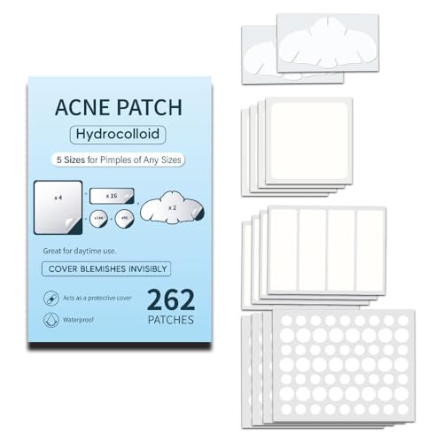 XFSRG 262 Patches 7 Größen Pickel Patches Große Hydrokolloid Akne-Patch für Gesicht und Körper Akne-Spot-Behandlung mit Teebaum- und Ringelblumenöl XFSRG 262 Patches 7 Größen Pickel Patches Große Hydrokolloid Akne-Patch für Gesicht und Körper Akne-Spot-Behandlung mit Teebaum- und Ringelblumenöl von XFSRG