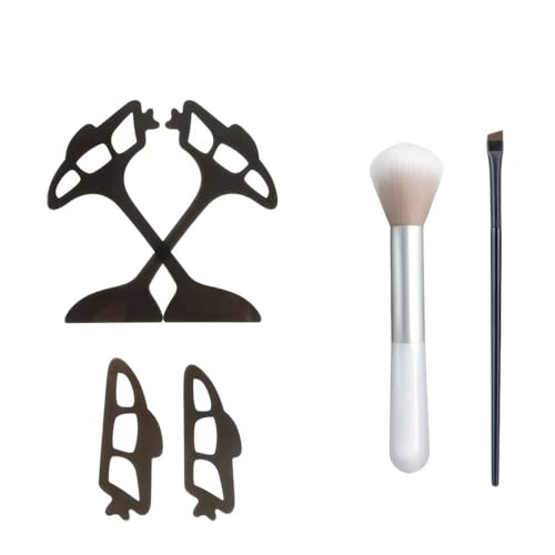 XFSRG 6 Stück Eyetour Lidschatten Tool Set Wiederverwendbare Lidschatten Schablone Eyeliner Schablone Makeup Applikator mit Bürste Quick Eyeshadow Stencils für Anfänger XFSRG 6 Stück Eyetour Lidschatten Tool Set Wiederverwendbare Lidschatten Schablone Eyeliner Schablone Makeup Applikator mit Bürste Quick Eyeshadow Stencils für Anfänger von XFSRG