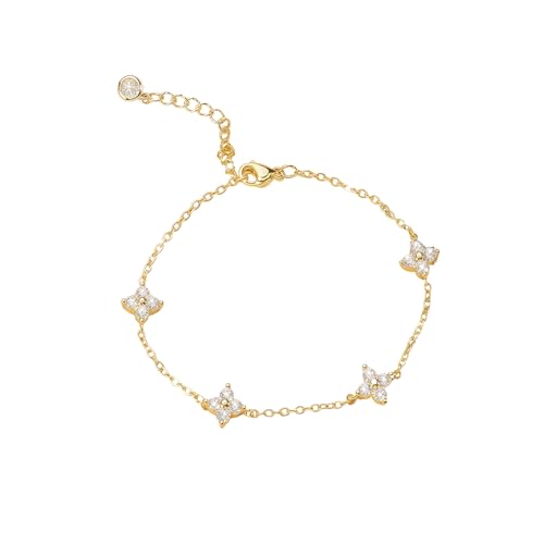XFSRG Armband Damen Silber Schmuck Armbänder Exquisites Design Elegante Damenmode (Gold) von XFSRG
