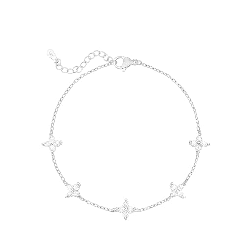 XFSRG Armband Damen Silber Schmuck Armbänder Exquisites Design Elegante Damenmode (Silber) von XFSRG