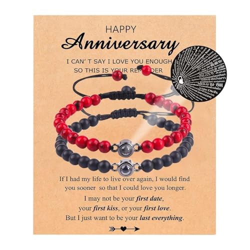 XFSRG Armband Damen mit Roten und Schwarzen Perlen Handgefertigtes Schmuck für Frauen Perfektes Geschenk für Jubiläum oder Geburtstag XFSRG Armband Damen mit Roten und Schwarzen Perlen Handgefertigtes Schmuck für Frauen Perfektes Geschenk für Jubiläum oder Geburtstag von XFSRG