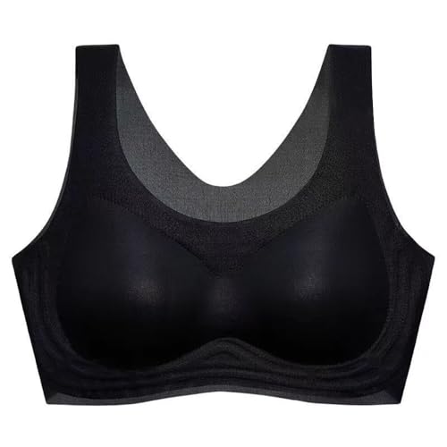 XFSRG Damen BHS ohne Bügel Seamless Bra Bralette Nahtloser Bügellos Starker Halt Soft Comfy BH für Große Brüste Atmungsaktiv Alltag Sport von XFSRG