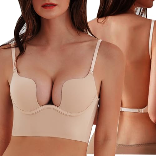 XFSRG BH Damen Push Up BH Klassische BHS mit Abnehmbaren Trägern für Elegante Anlässe und Alltag von XFSRG