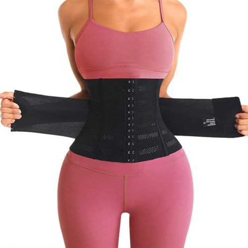 XFSRG Bauchweggürtel Gürtel Verstellbarer Taille Cincher Taillenmieder für Fitnesstraining Damen Herren Figurformend(XL) von XFSRG