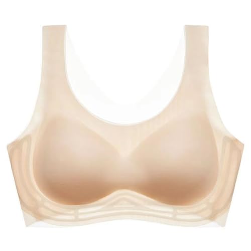 XFSRG Damen BHS ohne Bügel Seamless Bra Bralette Nahtloser Bügellos Starker Halt Soft Comfy BH für Große Brüste Atmungsaktiv Alltag Sport von XFSRG