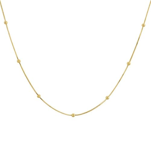 XFSRG Damen Halskette Goldkette Modeschmuck Kette für Mädchen Choker Kette Lieblingsstück Schmuck für besondere Anlässe XFSRG Damen Halskette Goldkette Modeschmuck Kette für Mädchen Choker Kette Lieblingsstück Schmuck für besondere Anlässe von XFSRG