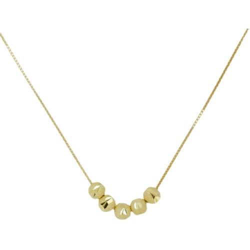 XFSRG Damen Halskette Goldkette Modeschmuck Kette mit glänzenden Perlen Elegantes Lieblingsstück für jeden Anlass XFSRG Damen Halskette Goldkette Modeschmuck Kette mit glänzenden Perlen Elegantes Lieblingsstück für jeden Anlass von XFSRG