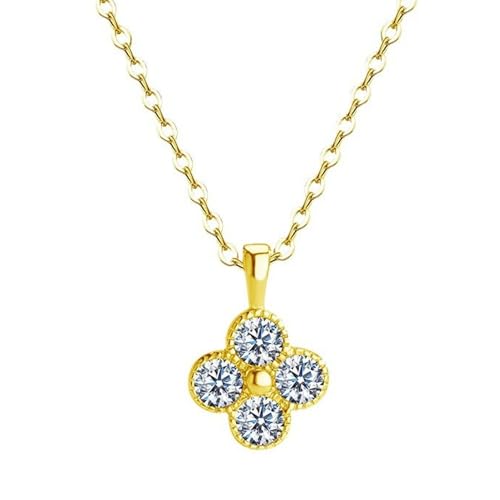 XFSRG Damen Halskette Goldkette mit Blumenanhänger Elegante Modeschmuck Kette für Frauen Funkelnde Silberkette für jeden Anlass Lieblingsstück für Mädchen Choker Kette aus hochwertigem Material XFSRG Damen Halskette Goldkette mit Blumenanhänger Elegante Modeschmuck Kette für Frauen Funkelnde Silberkette für jeden Anlass Lieblingsstück für Mädchen Choker Kette aus hochwertigem Material von XFSRG
