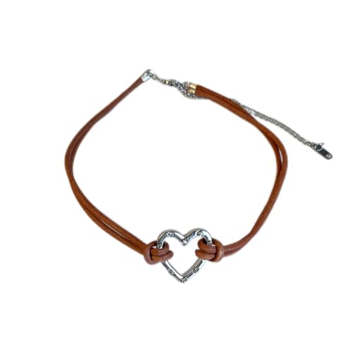 XFSRG Damen Halskette Herz Design Modeschmuck Kette Silberkette für Mädchen Choker Kette Silber Plattenkette Schmuck für besondere Anlässe und Alltag XFSRG Damen Halskette Herz Design Modeschmuck Kette Silberkette für Mädchen Choker Kette Silber Plattenkette Schmuck für besondere Anlässe und Alltag von XFSRG