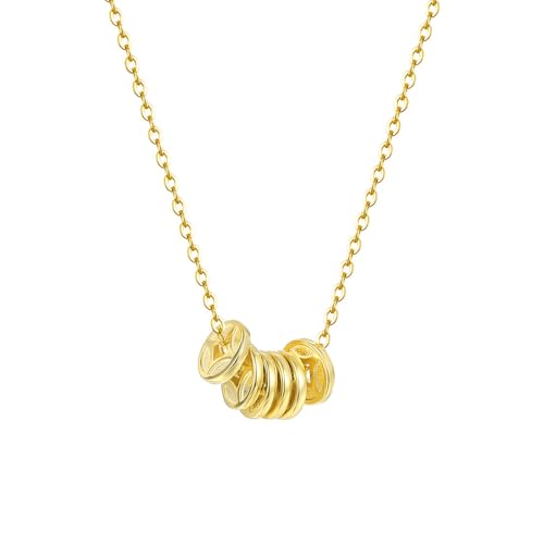 XFSRG Damen Halskette Modeschmuck Kette Goldkette mit Anhänger für Mädchen und Frauen Exquisite Kette für jeden Anlass XFSRG Damen Halskette Modeschmuck Kette Goldkette mit Anhänger für Mädchen und Frauen Exquisite Kette für jeden Anlass von XFSRG
