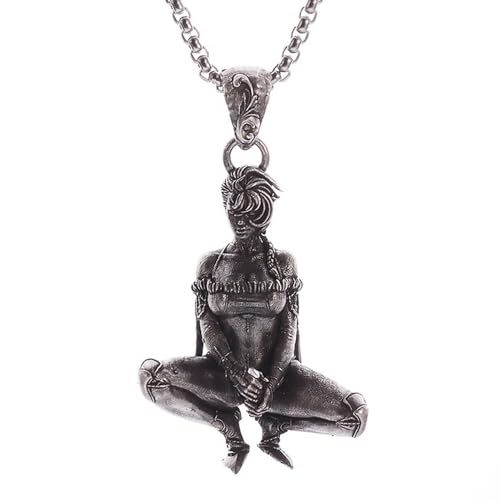 XFSRG Damen Halskette Vintage Schmuck mit Figur Anhänger Modeschmuck Kette für Frauen Exquisites Design Perfekt für Alltag und besondere Anlässe XFSRG Damen Halskette Vintage Schmuck mit Figur Anhänger Modeschmuck Kette für Frauen Exquisites Design Perfekt für Alltag und besondere Anlässe von XFSRG