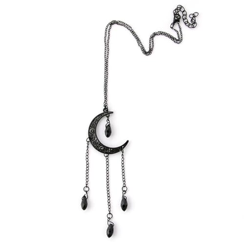 XFSRG Damen Halskette mit HalbmondAnhänger Modeschmuck Kette in Schwarz Choker Kette für Mädchen Elegante Halskette für Alltag und Besondere Anlässe Lieblingsstück Schmuck XFSRG Damen Halskette mit HalbmondAnhänger Modeschmuck Kette in Schwarz Choker Kette für Mädchen Elegante Halskette für Alltag und Besondere Anlässe Lieblingsstück Schmuck von XFSRG