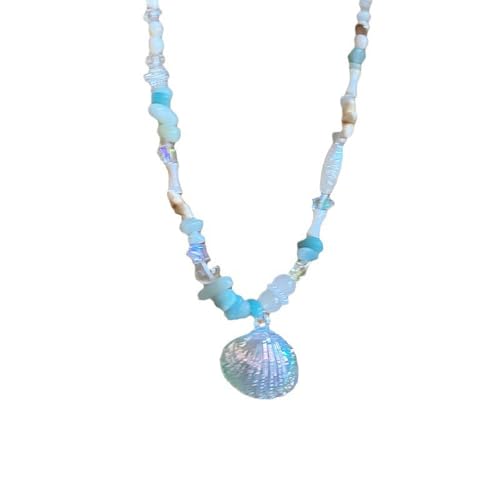 XFSRG Damen Halskette mit Muschel Anhänger Modeschmuck Kette für Mädchen Exklusives Lieblingsstück Silberkette für Strand und Sommer Eleganter Schmuck für Frauen XFSRG Damen Halskette mit Muschel Anhänger Modeschmuck Kette für Mädchen Exklusives Lieblingsstück Silberkette für Strand und Sommer Eleganter Schmuck für Frauen von XFSRG
