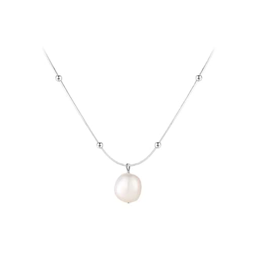 XFSRG Damen Halskette mit Perlenanhänger Silberkette Modeschmuck Elegante Kette für Frauen Perfekt für Alltag und Besondere Anlässe XFSRG Damen Halskette mit Perlenanhänger Silberkette Modeschmuck Elegante Kette für Frauen Perfekt für Alltag und Besondere Anlässe von XFSRG