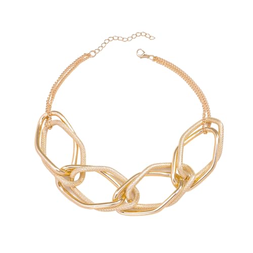 XFSRG Damen Kette Gold Halskette Mode Schmuck Choker Kette für Frauen Mädchen Exquisites Design Perfekt für Alle Anlässe Lieblingsstück XFSRG Damen Kette Gold Halskette Mode Schmuck Choker Kette für Frauen Mädchen Exquisites Design Perfekt für Alle Anlässe Lieblingsstück von XFSRG