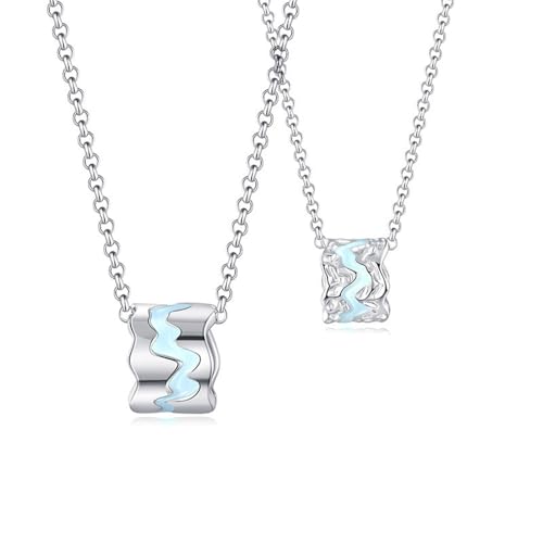 XFSRG Damen Kette Halskette Silberkette Modeschmuck Kette mit Eleganter Anhänger für Frauen Mädchen Exquisites Design für Alltag und Besondere Anlässe XFSRG Damen Kette Halskette Silberkette Modeschmuck Kette mit Eleganter Anhänger für Frauen Mädchen Exquisites Design für Alltag und Besondere Anlässe von XFSRG