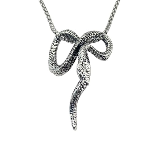 XFSRG Damen Kette Silber Schlangen Anhänger Halskette Modeschmuck für Mädchen Exquisite Design Goldkette für Party und Alltag XFSRG Damen Kette Silber Schlangen Anhänger Halskette Modeschmuck für Mädchen Exquisite Design Goldkette für Party und Alltag von XFSRG