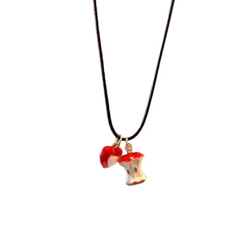 XFSRG Damen Kette mit Apfelanhänger Modeschmuck Halskette Exquisites Design Perfekt für Mädchen und Frauen Trendiger Schmuck für Alltag und besondere Anlässe XFSRG Damen Kette mit Apfelanhänger Modeschmuck Halskette Exquisites Design Perfekt für Mädchen und Frauen Trendiger Schmuck für Alltag und besondere Anlässe von XFSRG